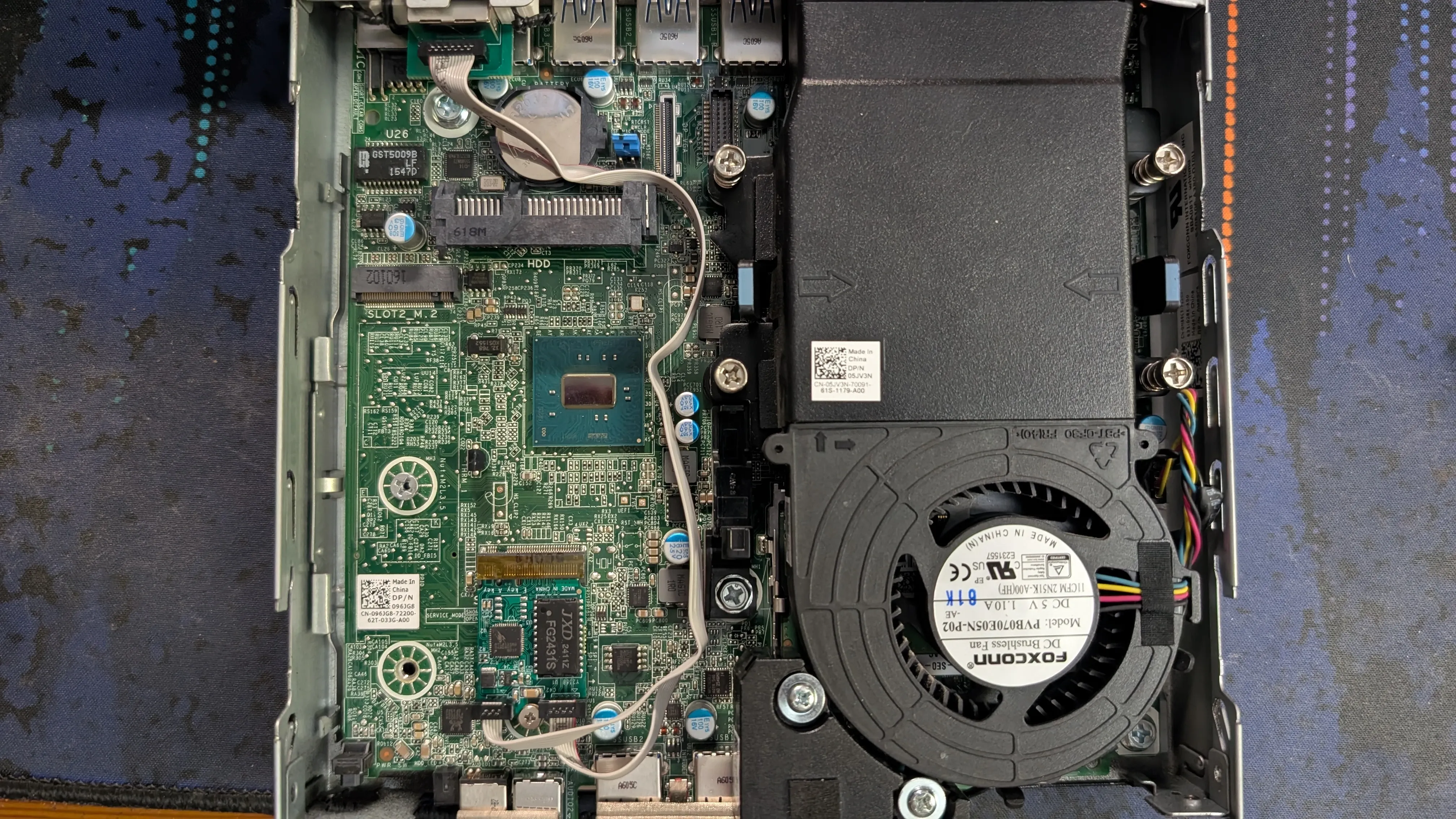 M.2 A+E keyed adapter installed