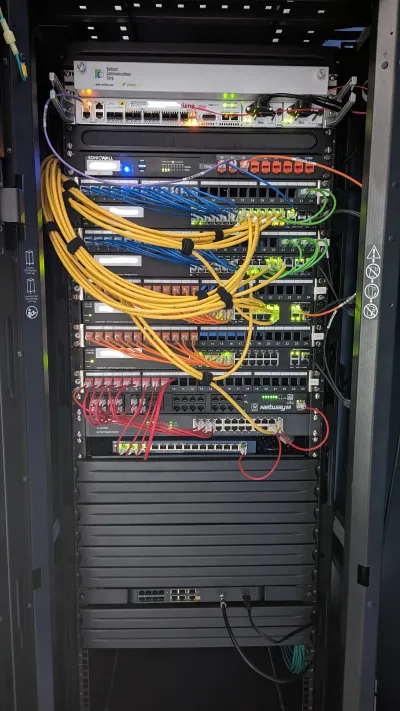 Rack front view