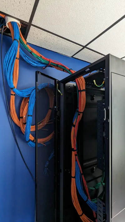 Rack rear view
