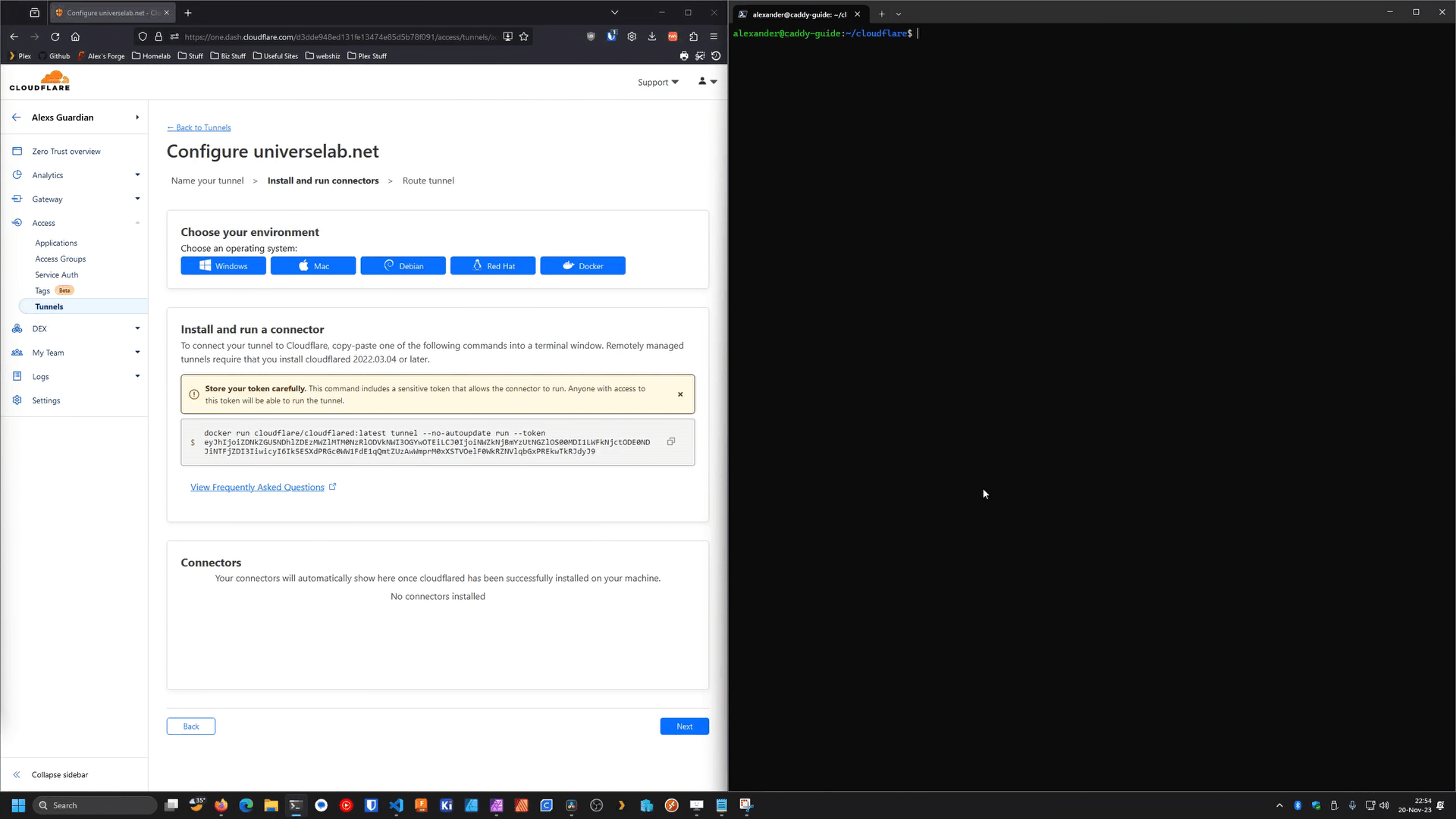 Local Tunnel Connecting to Cloudflare